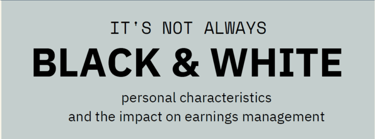It’s not always black and white: the influence of personality