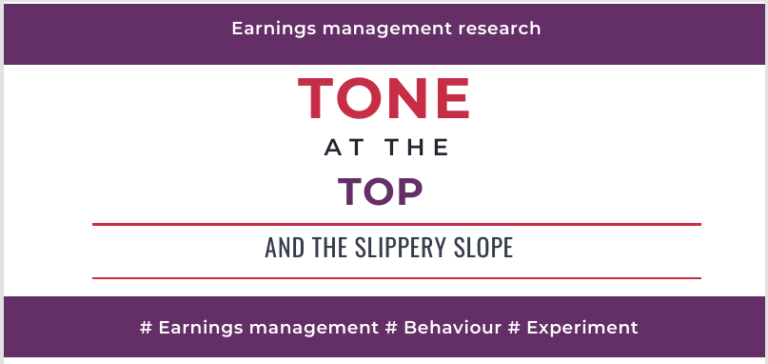 Tone at the top and the slippery slope